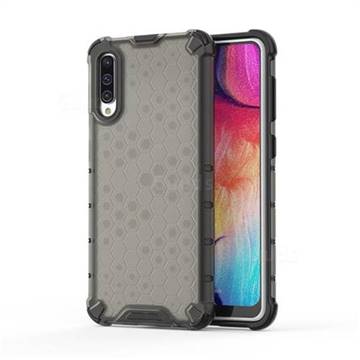 Honeycomb TPU + PC Hybrid Armor Shockproof Case Cover for Samsung Galaxy A50 - Gray
