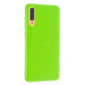 2mm Candy Soft Silicone Phone Case Cover for Samsung Galaxy A50 - Bright Green