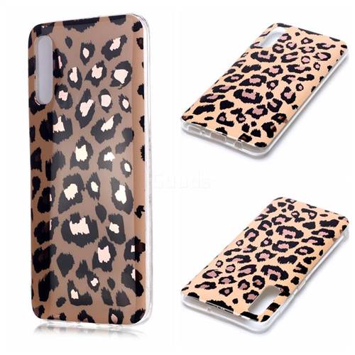 Leopard Galvanized Rose Gold Marble Phone Back Cover for Samsung Galaxy A50