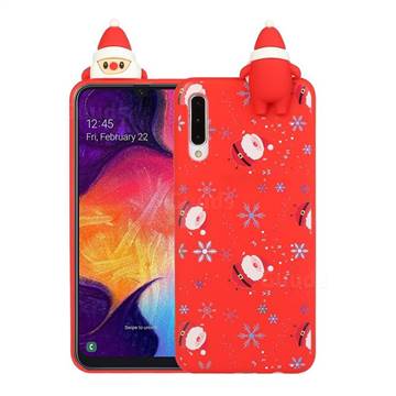Snowflakes Gloves Christmas Xmax Soft 3D Doll Silicone Case for Samsung Galaxy A50