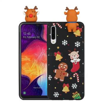 Gift Snow Christmas Xmax Soft 3D Doll Silicone Case for Samsung Galaxy A50