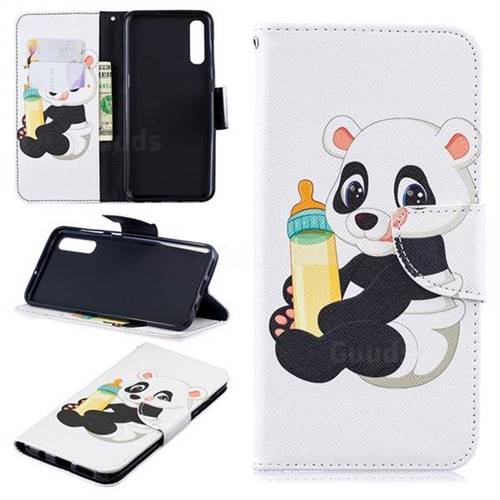 Baby Panda Leather Wallet Case for Samsung Galaxy A50