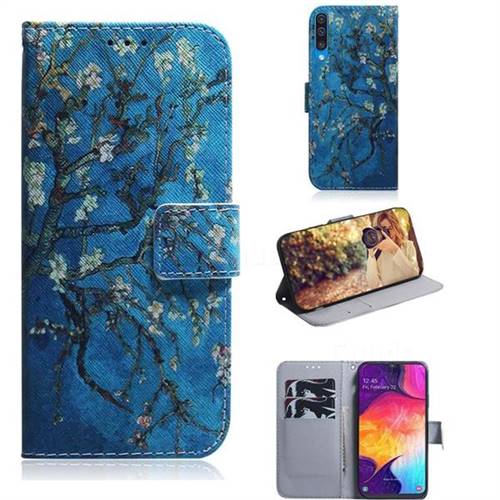 Apricot Tree PU Leather Wallet Case for Samsung Galaxy A50
