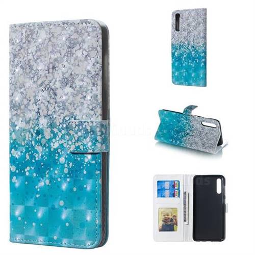 Sea Sand 3D Painted Leather Phone Wallet Case for Samsung Galaxy A50