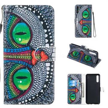Cute Owl Smooth Leather Phone Wallet Case for Samsung Galaxy A50