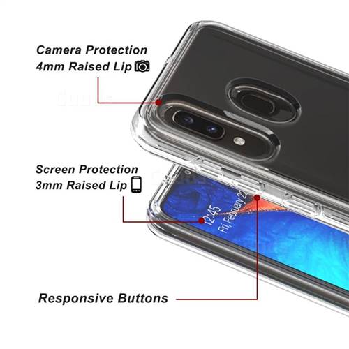 Transparent 2 in 1 Drop-proof Cell Phone Back Cover for Samsung Galaxy ...