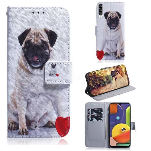 Pug Dog PU Leather Wallet Case for Samsung Galaxy A50s
