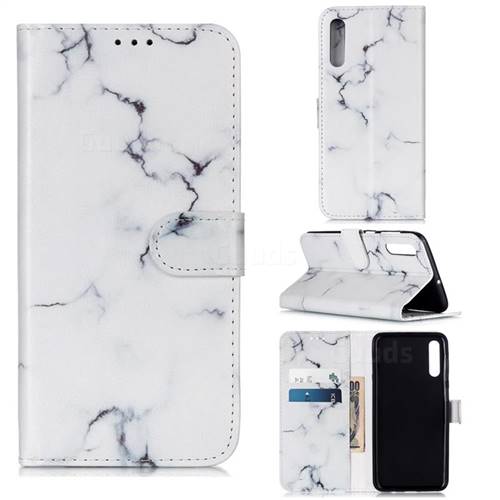 Soft White Marble PU Leather Wallet Case for Samsung Galaxy A50s