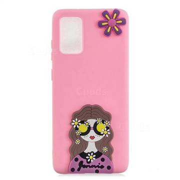 Violet Girl Soft 3D Silicone Case for Samsung Galaxy A51 4G