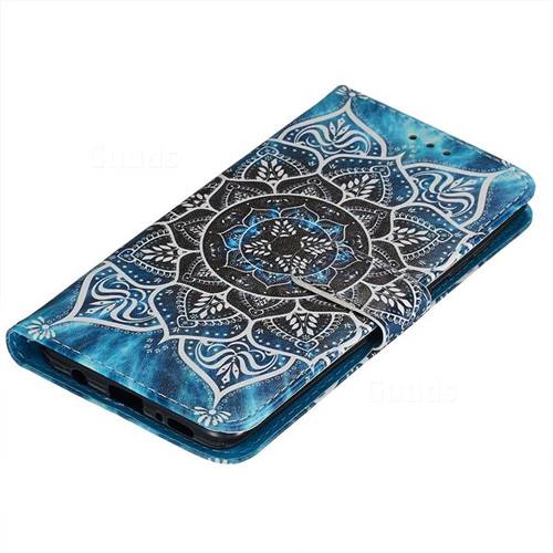 Underwater Mandala Matte Leather Wallet Phone Case for Samsung Galaxy ...