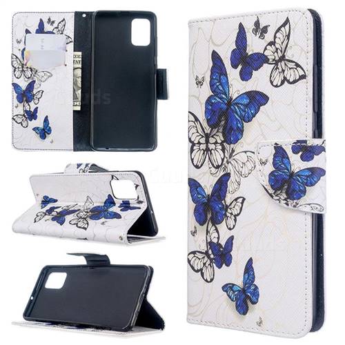 Flying Butterflies Leather Wallet Case for Samsung Galaxy A51 4G