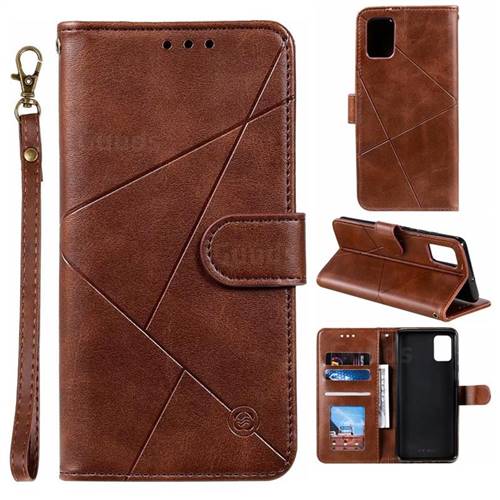 Embossing Geometric Leather Wallet Case for Samsung Galaxy A51 4G ...