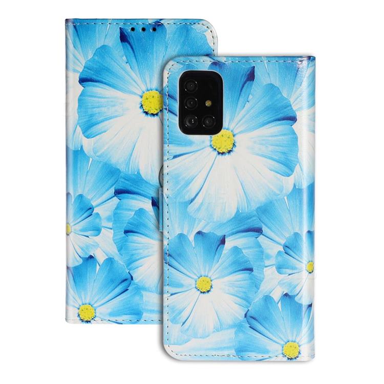 Orchid Flower PU Leather Wallet Case for Samsung Galaxy A51 4G