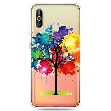 Oil Painting Tree Clear Varnish Soft Phone Back Cover for Samsung Galaxy A60