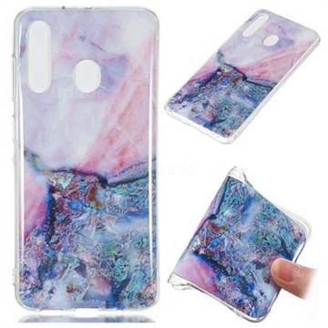 Purple Amber Soft TPU Marble Pattern Phone Case for Samsung Galaxy A60