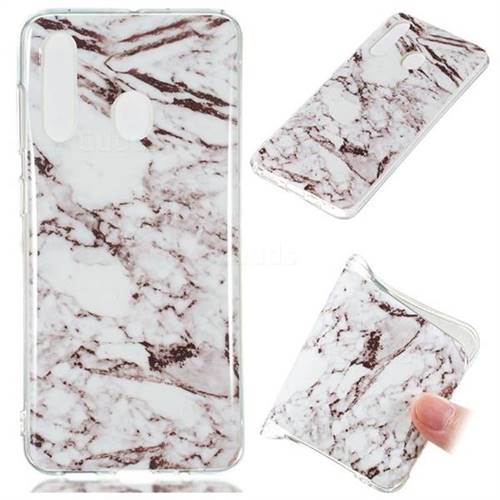 White Soft TPU Marble Pattern Case for Samsung Galaxy A60