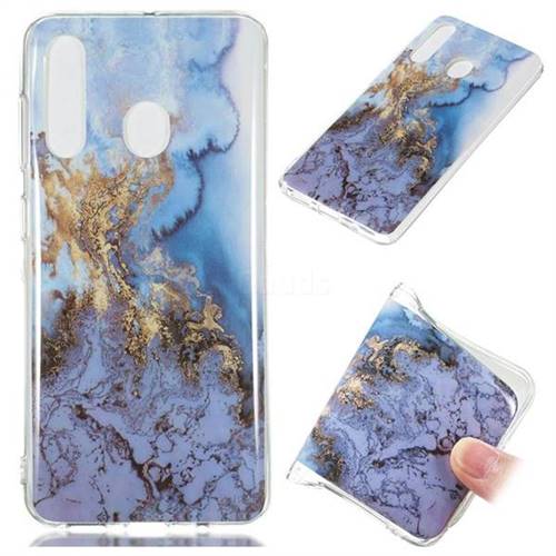 Sea Blue Soft TPU Marble Pattern Case for Samsung Galaxy A60