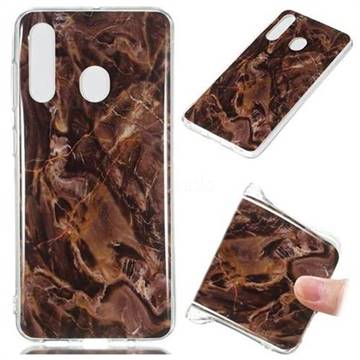 Brown Soft TPU Marble Pattern Phone Case for Samsung Galaxy A60
