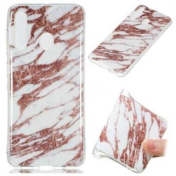 Rose Gold Grain Soft TPU Marble Pattern Phone Case for Samsung Galaxy A60
