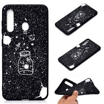 Travel The Universe Chalk Drawing Matte Black TPU Phone Cover for Samsung Galaxy A60