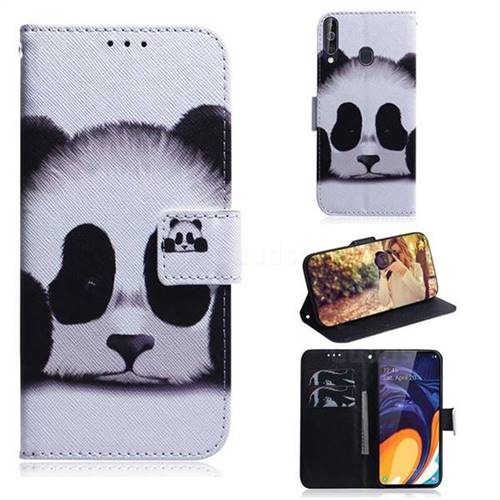 Sleeping Panda PU Leather Wallet Case for Samsung Galaxy A60