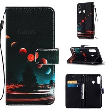 Wandering Earth Matte Leather Wallet Phone Case for Samsung Galaxy A60