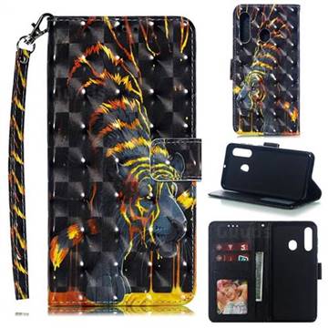 Tiger Totem 3D Painted Leather Phone Wallet Case for Samsung Galaxy A60