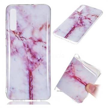 Red Grain Soft TPU Marble Pattern Phone Case for Samsung Galaxy A70