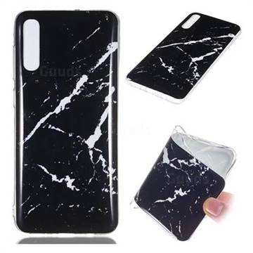 Black Rough white Soft TPU Marble Pattern Phone Case for Samsung Galaxy A70