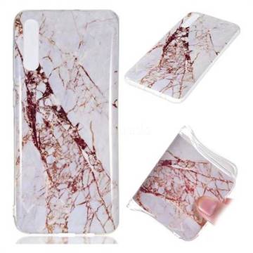 White Crushed Soft TPU Marble Pattern Phone Case for Samsung Galaxy A70