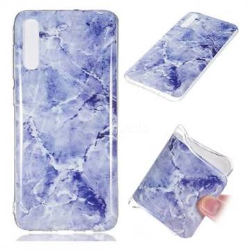 Light Gray Soft TPU Marble Pattern Phone Case for Samsung Galaxy A70
