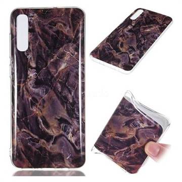 Brown Soft TPU Marble Pattern Phone Case for Samsung Galaxy A70