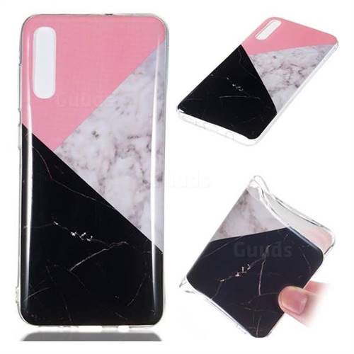 Tricolor Soft TPU Marble Pattern Case for Samsung Galaxy A70