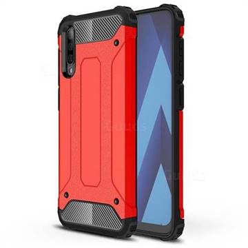 King Kong Armor Premium Shockproof Dual Layer Rugged Hard Cover for Samsung Galaxy A70 - Big Red