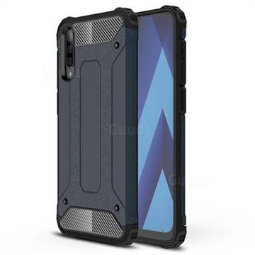 King Kong Armor Premium Shockproof Dual Layer Rugged Hard Cover for Samsung Galaxy A70 - Navy