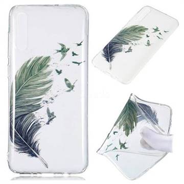 Bird Feathers Super Clear Soft TPU Back Cover for Samsung Galaxy A70