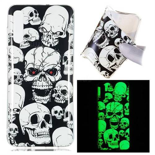 Red-eye Ghost Skull Noctilucent Soft TPU Back Cover for Samsung Galaxy A70