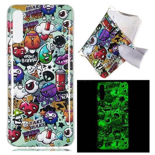 Trash Noctilucent Soft TPU Back Cover for Samsung Galaxy A70