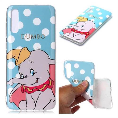 Dumbo Elephant Soft TPU Cell Phone Back Cover for Samsung Galaxy A70