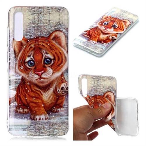Cute Tiger Baby Soft TPU Cell Phone Back Cover for Samsung Galaxy A70