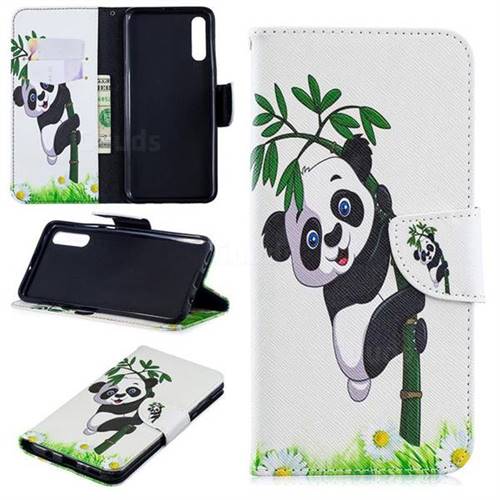 Bamboo Panda Leather Wallet Case for Samsung Galaxy A70