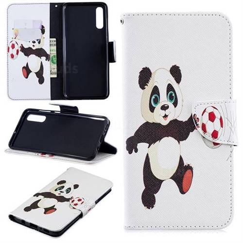 Football Panda Leather Wallet Case for Samsung Galaxy A70