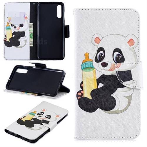 Baby Panda Leather Wallet Case for Samsung Galaxy A70
