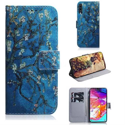 Apricot Tree PU Leather Wallet Case for Samsung Galaxy A70