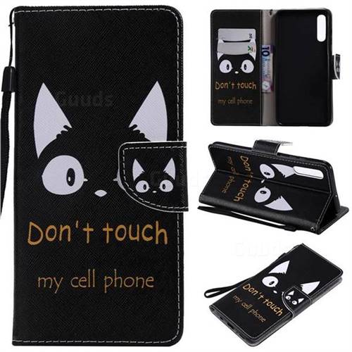 Cat Ears PU Leather Wallet Case for Samsung Galaxy A70