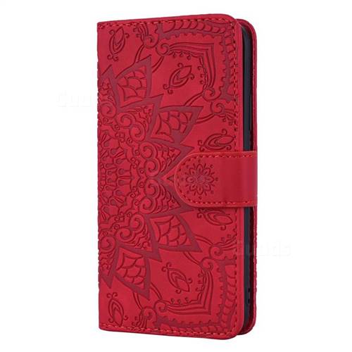 Retro Embossing Mandala Flower Leather Wallet Case for Samsung Galaxy ...