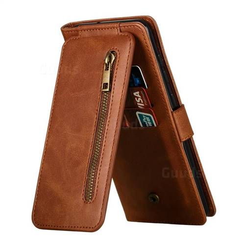 Multifunction 9 Cards Leather Zipper Wallet Phone Case for Samsung ...