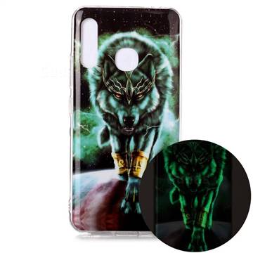 Wolf King Noctilucent Soft TPU Back Cover for Samsung Galaxy A70e
