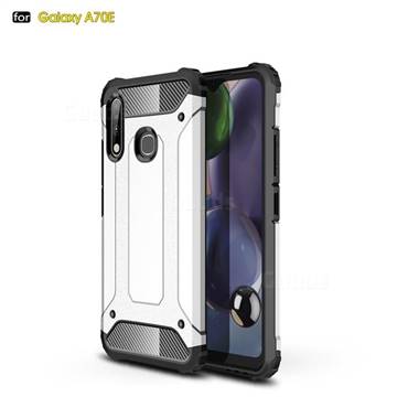 King Kong Armor Premium Shockproof Dual Layer Rugged Hard Cover for Samsung Galaxy A70e - White
