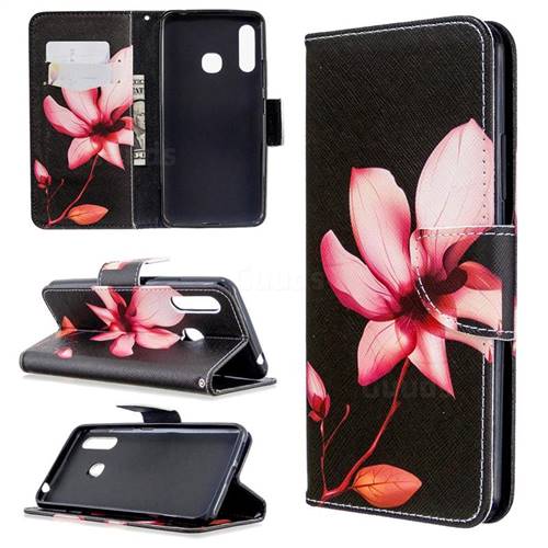 Lotus Flower Leather Wallet Case for Samsung Galaxy A70e